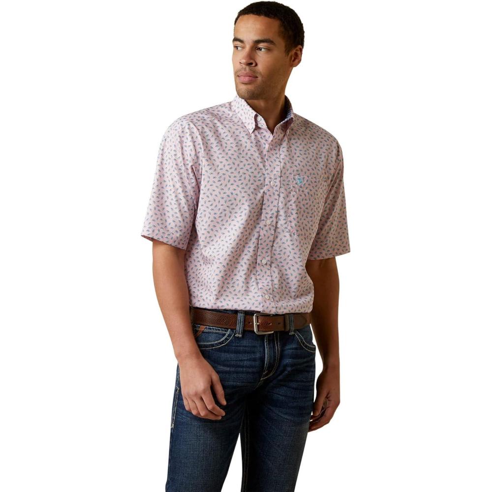 imageARIAT Mens Wrinkle Free Wendell Classic Fit ShirtLilac