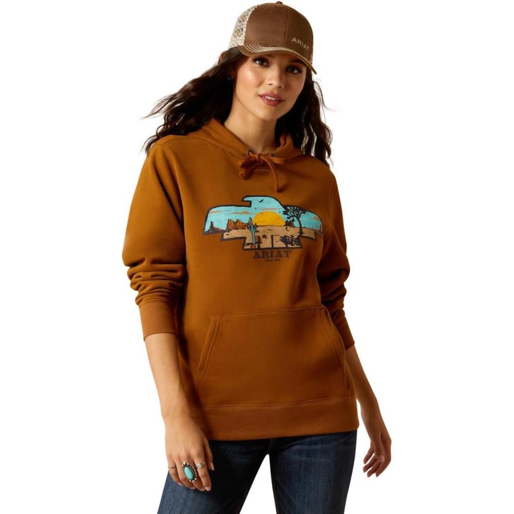 imageARIAT womens Horizon HoodieChestnut Horse