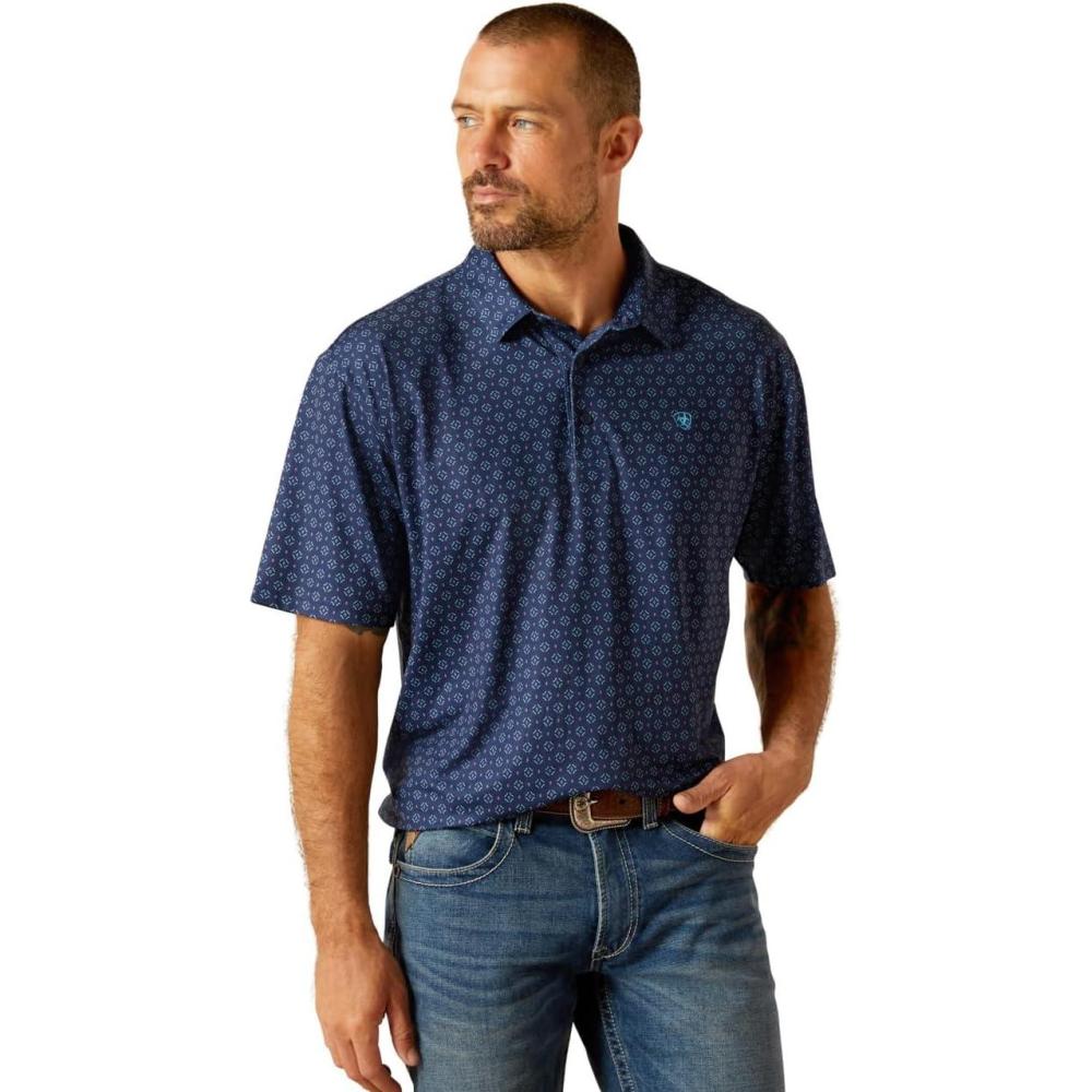 imageAriat Mens Blue Mist 360 Airflow PoloBlue Depths