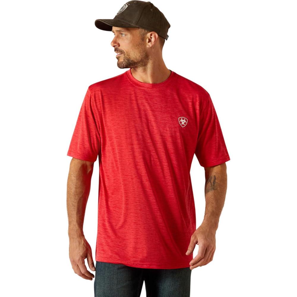 imageAriat Mens Charger Crestline TShirtChili Pepper