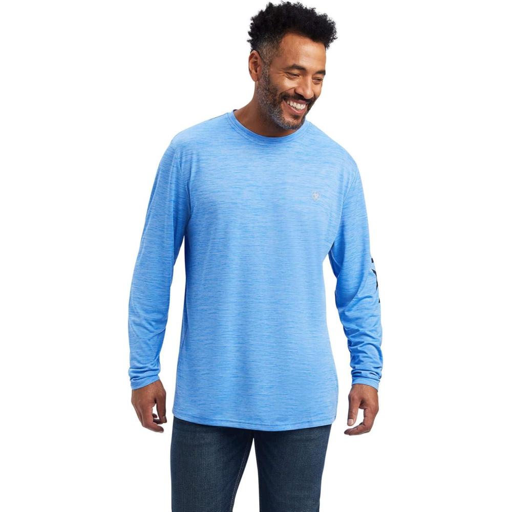 imageAriat Mens Charger Logo TShirtAegean Blue