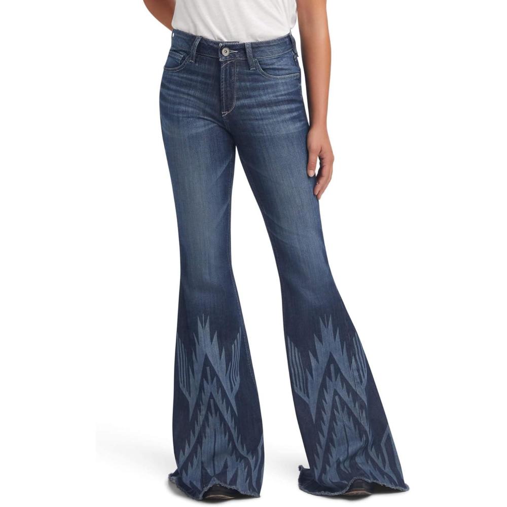 imageAriat Womens High Rise Chimayo Extreme Flare JeanBlue