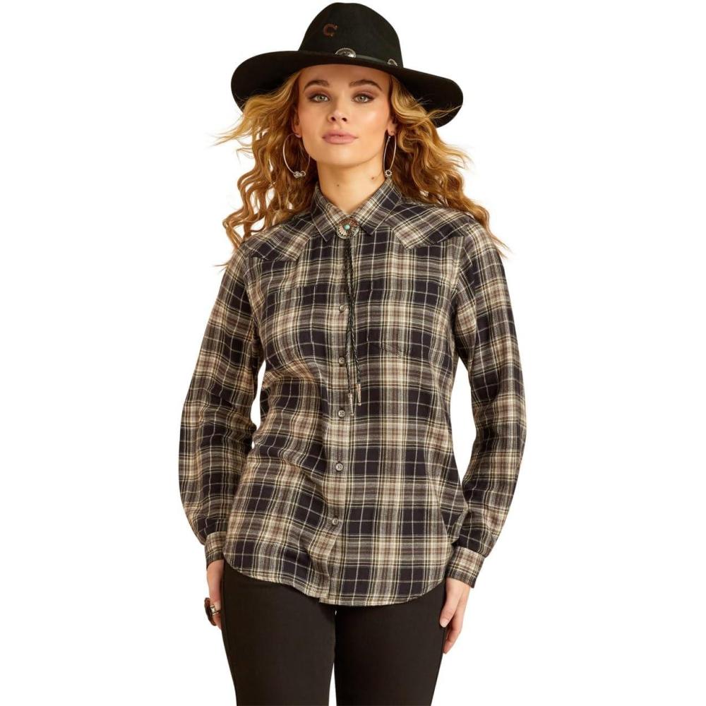 imageAriat Womens Real Billie Jeans ShirtCheyenne Plaid