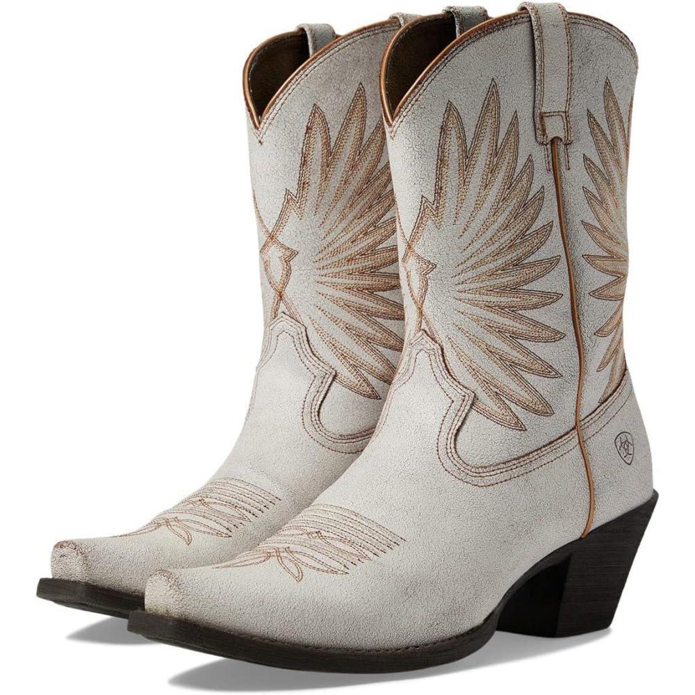 imageAriat womens Wms Goldie Distrsd WhtWestern BootDistressed White