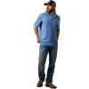 ARIAT Men’s All Over Print Polo(Cobalt)