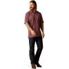 ARIAT Men’s All Over Print Polo(Dark Redwood)