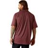 ARIAT Men’s All Over Print Polo(Dark Redwood)