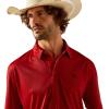ARIAT Men’s All Over Print Polo(Haute Red)