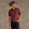 ARIAT Men’s All Over Print Polo(Malbec)