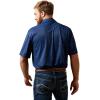 ARIAT Men’s All Over Print Polo(Monaco Blue)
