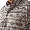 ARIAT Men’s All Over Print Polo(Silver Sconce)