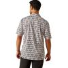 ARIAT Men’s All Over Print Polo(Silver Sconce)