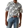 ARIAT Men’s All Over Print Polo(White Tropical)