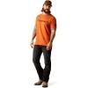ARIAT Mens Barb Shield T-Shirt(Adobe Heather)