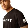 ARIAT Mens Barb Shield T-Shirt(Black)