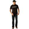 ARIAT Mens Barb Shield T-Shirt(Black)