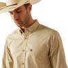 ARIAT Mens Barb Shield T-Shirt(Khaki)