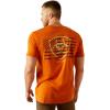 ARIAT Mens Barb Shield T-Shirt(Rust)