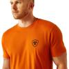 ARIAT Mens Barb Shield T-Shirt(Rust)