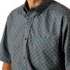 ARIAT Men’s Johnnie Classic Fit Shirt(Turquoise)