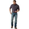 ARIAT Mens M4 Low Rise Stretch Stockton Stackable Straight Leg(Blue)
