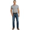 ARIAT Mens M5 Straight Stretch Remming Stackable Straight Leg Jean(Blue)