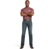ARIAT Mens M5 Straight Stretch Remming Stackable Straight Leg Jean(Deadrun)