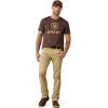 ARIAT Mens M7 Slim Wessley Straight Jean(Dark Khaki)
