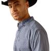 ARIAT Men’s Pro Series Classic Fit Shirt(Blue/Navy Blue)