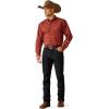 ARIAT Men’s Pro Series Classic Fit Shirt(Burgundy)