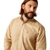 ARIAT Men’s Pro Series Classic Fit Shirt(Khaki)