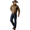 ARIAT Men’s Pro Series Classic Fit Shirt(Olive Green/Orange)