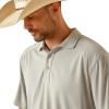 ARIAT Men’s Tek Polo(Silver Lining)