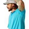 ARIAT Men’s Tek Polo(Turquoise Reef)