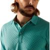ARIAT Men’s Tek Polo(Winter Aqua)