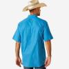 ARIAT Men’s Venttek Newsboy Blue Shirt Blue(Brilliant Blue)