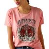 ARIAT Women’s Floral Farm T-Shirt, Coral Heather, X-Large