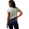 ARIAT Women’s Serene Tee T-Shirt, Frosty Green, Size 1X