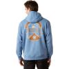 ARIAT mens Ariat Sun Valley Circle Hoodie(Coronet Blue)