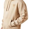 ARIAT womens Ariat Logo Hoodie(Oatmeal Heather)