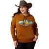 ARIAT womens Horizon Hoodie(Chestnut Horse)
