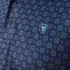 Ariat Mens Blue Mist 360 Airflow Polo(Blue Depths)