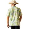 Ariat Mens Blue Mist 360 Airflow Polo(Herbal Garden)