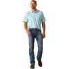 Ariat Mens Blue Mist 360 Airflow Polo(Sheltering Sky)