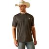 Ariat Men’s Charger Crestline T-Shirt(Charcoal)