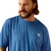 Ariat Men’s Charger Spirited T-Shirt(Monaco Blue)