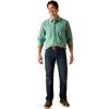 Ariat Mens Holin Retro Fit Shirt(Blue Turquoise)