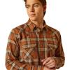 Ariat Mens Holin Retro Fit Shirt(Roasted Pecan)