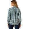 Ariat Women’s Real Billie Jeans Shirt(Aquamarine Dobby Plaid)