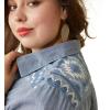Ariat Women’s Real Billie Jeans Shirt(Cassidy Embroidered Chambray)